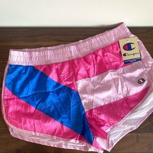 NWT Champion Colorblock Crinkle Athletic Shorts